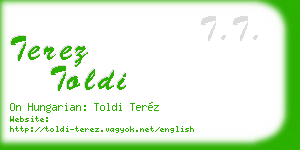 terez toldi business card