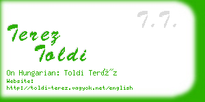 terez toldi business card